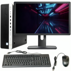 HP EliteDesk 800 G4 [i5, 8GB RAM, 500GB SSD] With 24''